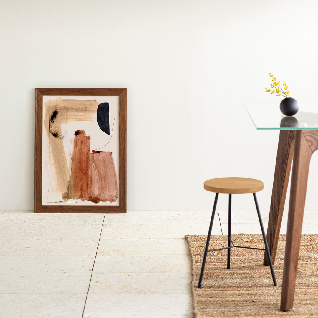 OAK Art Frame 暮らしにアートを Brown ＋ Black Brush Stroke