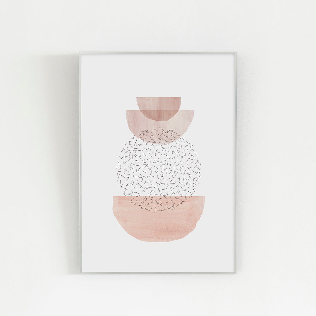 ALUMI Art Frame 暮らしにアートを Pink × Round Touch
