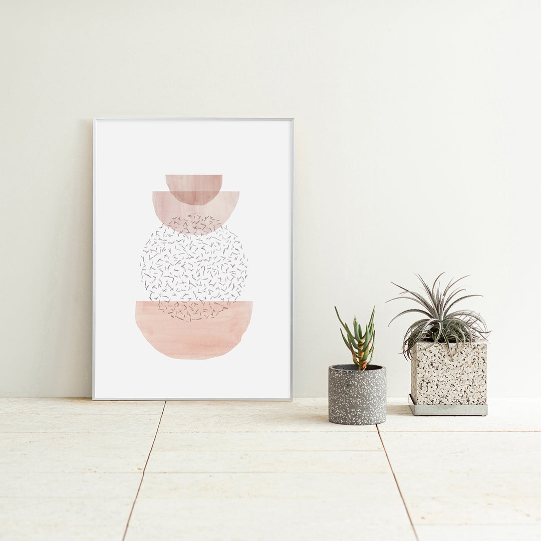 ALUMI Art Frame 暮らしにアートを Pink × Round Touch & Drawing – KANADEMONO