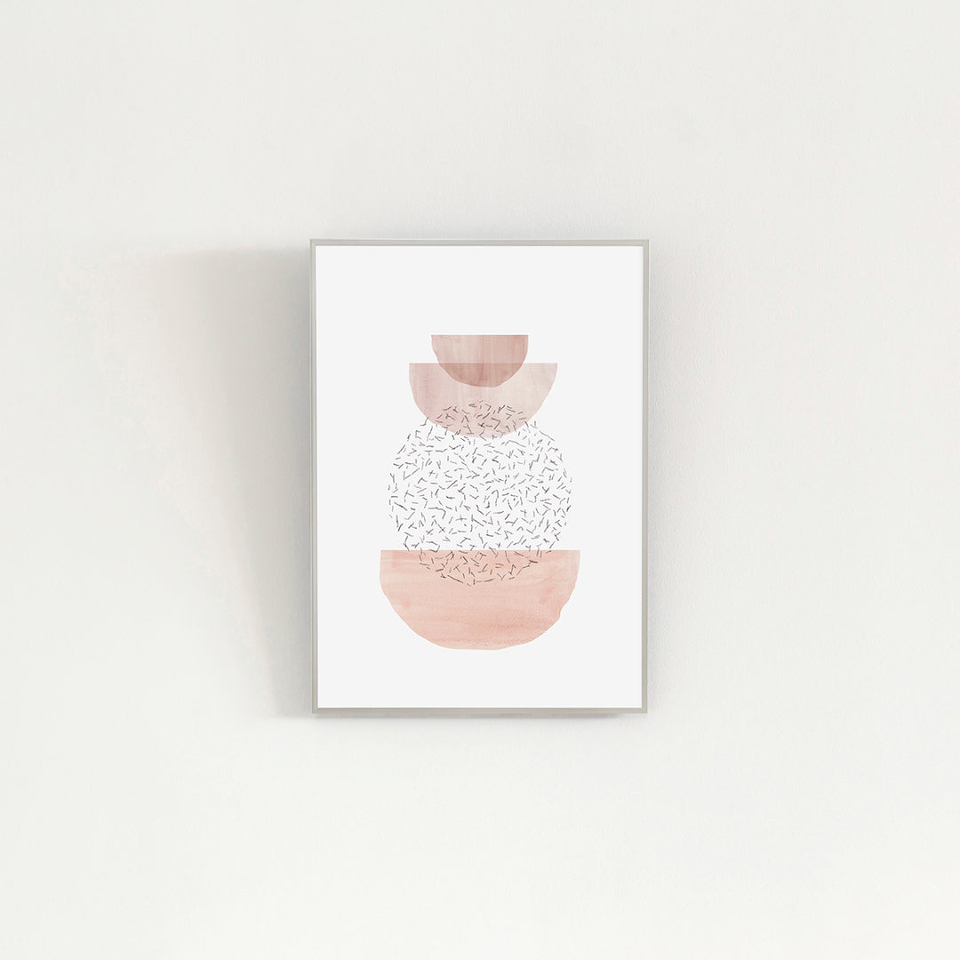 ALUMI Art Frame 暮らしにアートを Pink × Round Touch