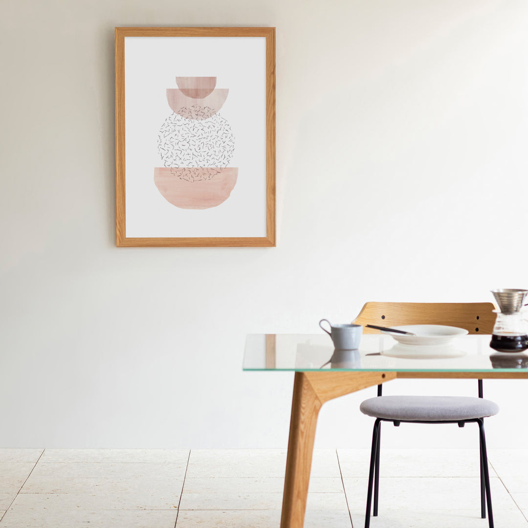 Touch & Drawing #1 アートポスター・ウッドフレーム セット – KANADEMONO