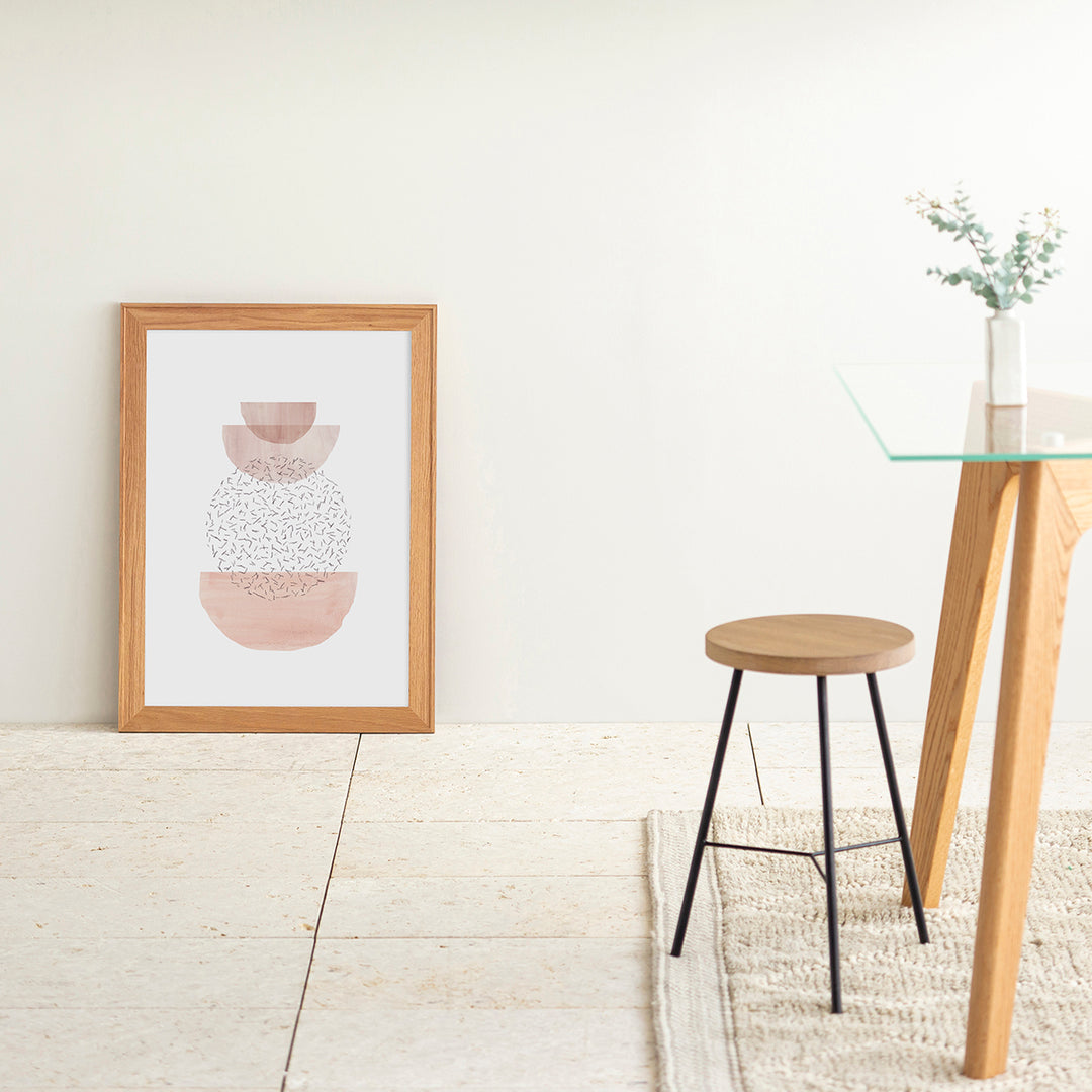 Touch & Drawing #1 アートポスター・ウッドフレーム セット – KANADEMONO