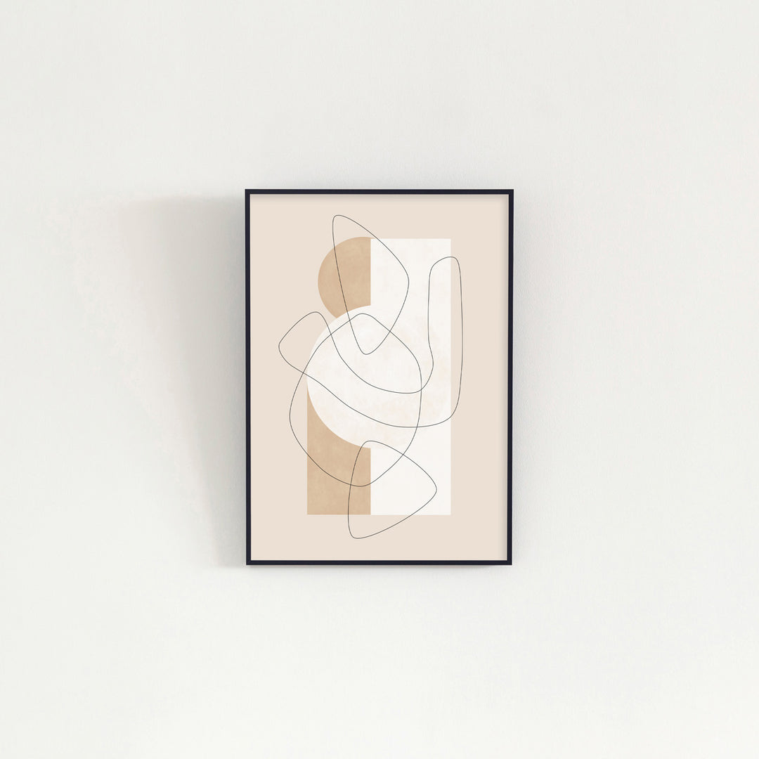 Line Art #1 アートポスター・アルミフレーム セット – KANADEMONO