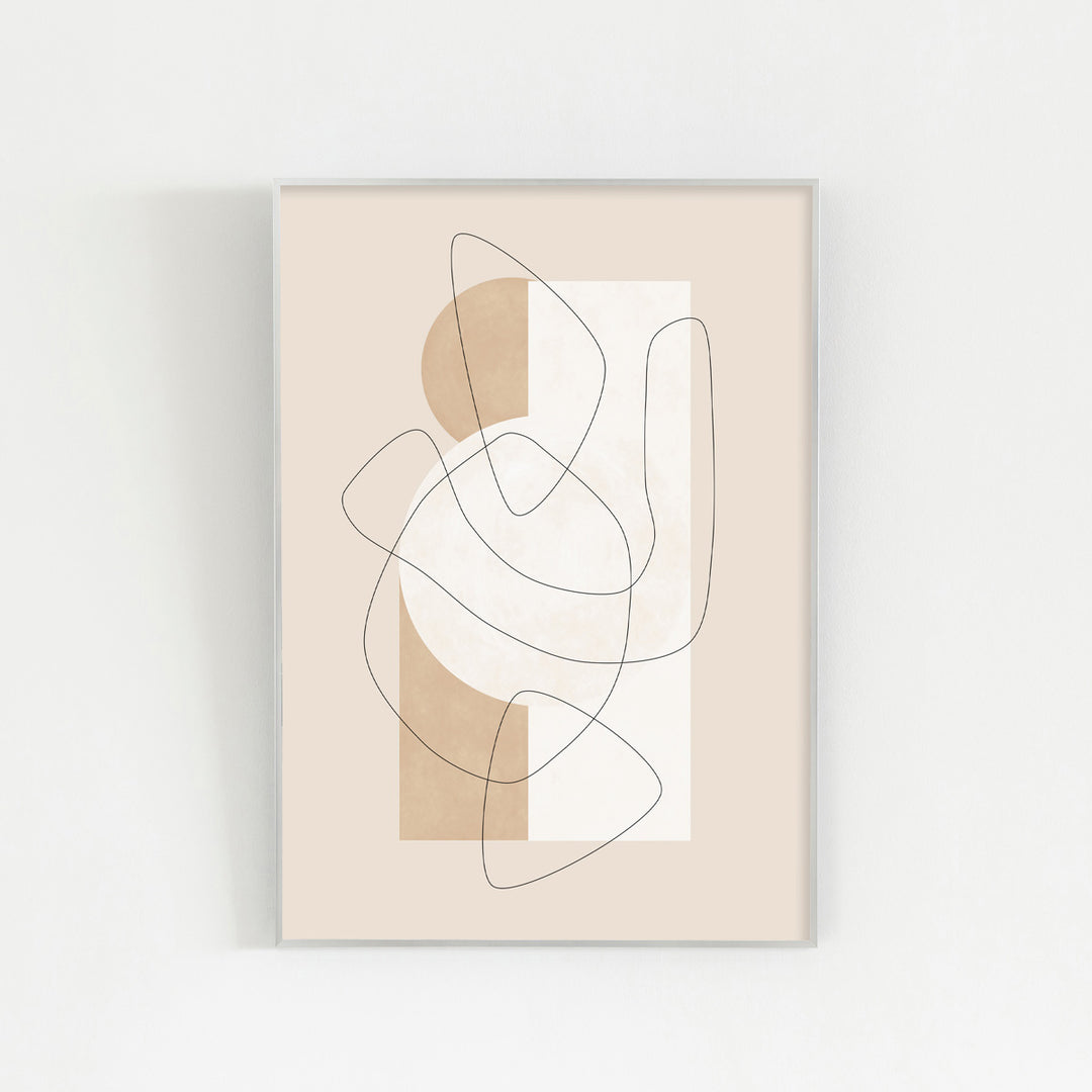 Line Art #1 アートポスター・アルミフレーム セット – KANADEMONO