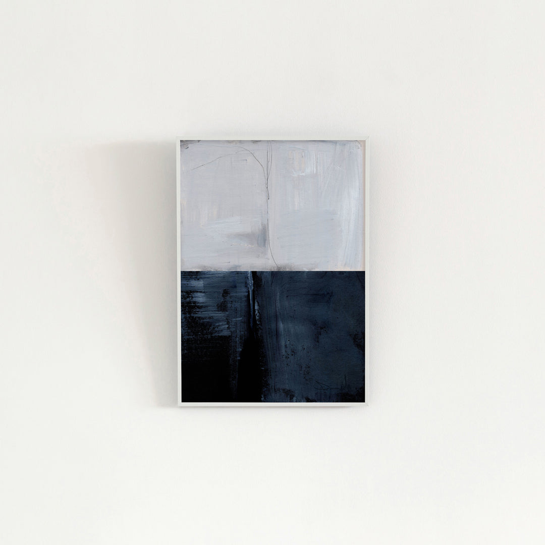 ALUMI Art Frame 暮らしにアートを Navy × Horizon Abstract #1
