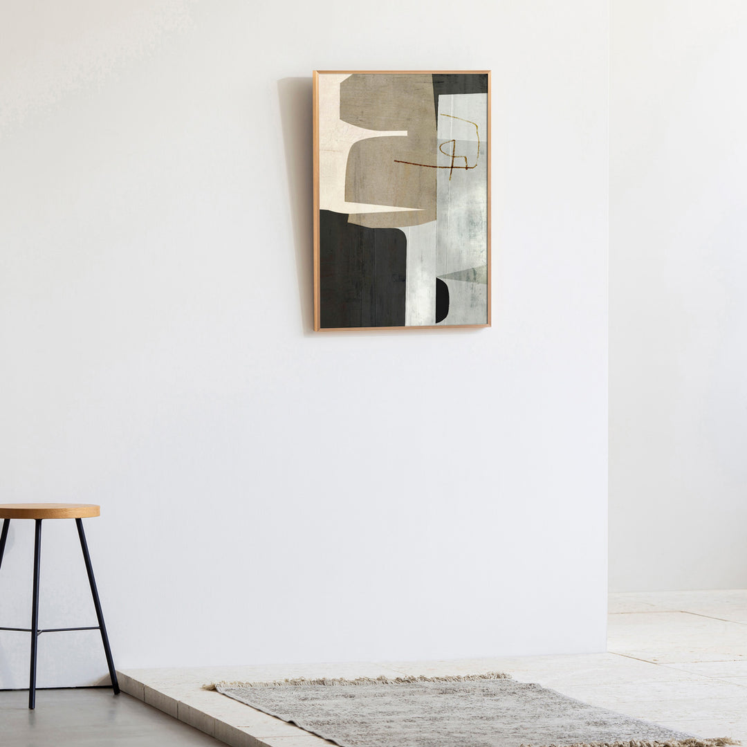 ALUMI Art Frame 暮らしにアートを Brown ＋ Black Abstract #4