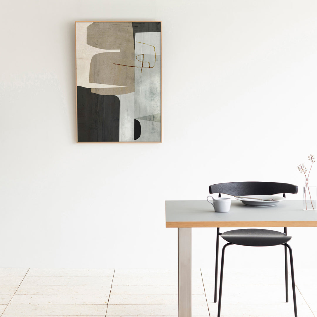 ALUMI Art Frame 暮らしにアートを Brown ＋ Black Abstract #4