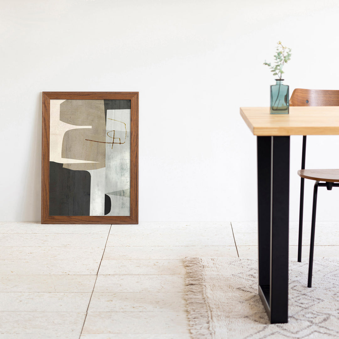 modern works アート Brush Stroke #4 アートポスター・アルミフレーム セット