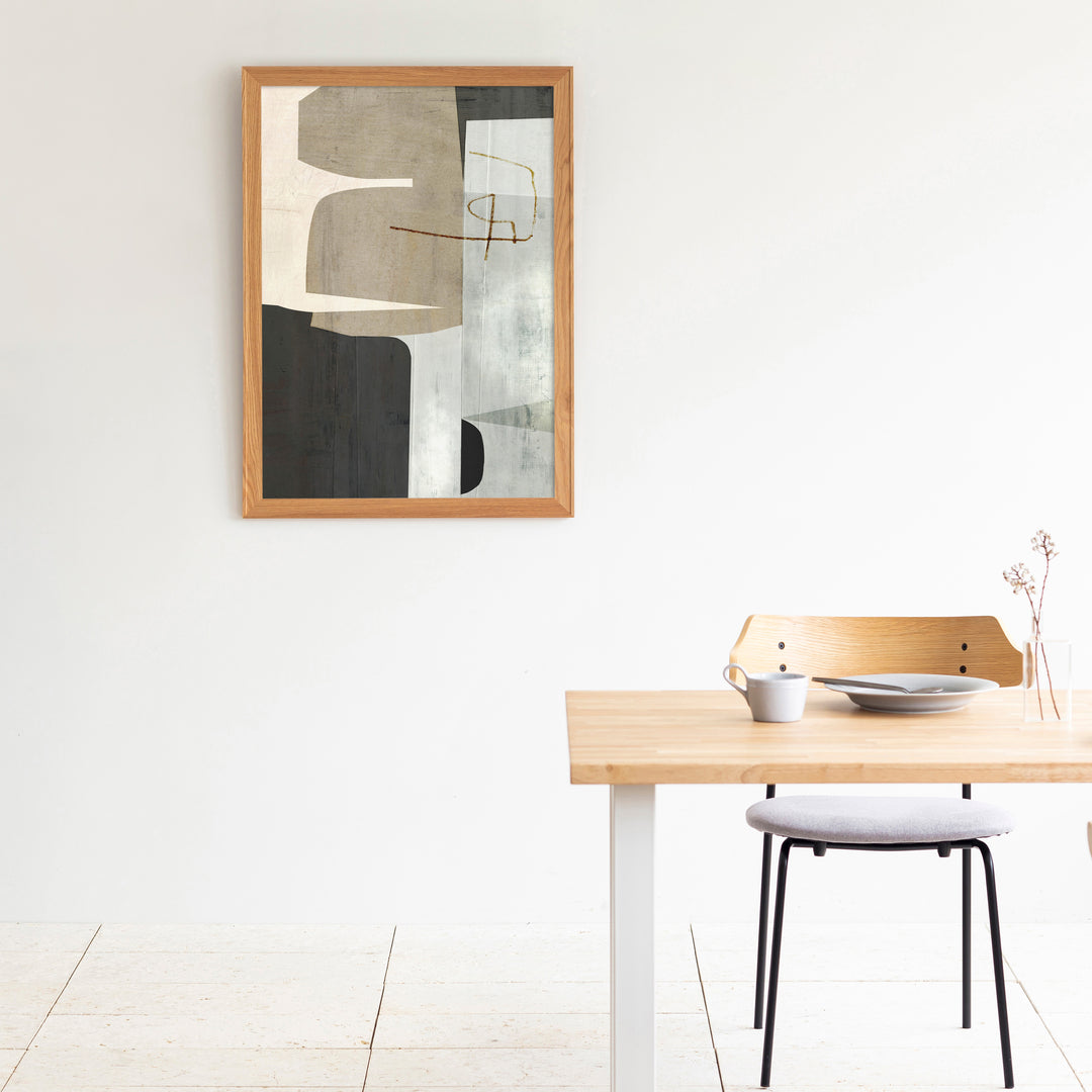 Abstract #4 アートポスター・ウッドフレーム セット – KANADEMONO