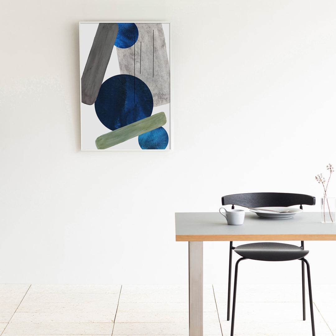 ALUMI Art Frame 暮らしにアートを Blue × Ball Abstract #5
