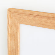 KANADEMONOの大胆なストロークとコントラストが魅力のシンプルナチュラルなアートA1+木製フレームナチュラル（フレーム）
