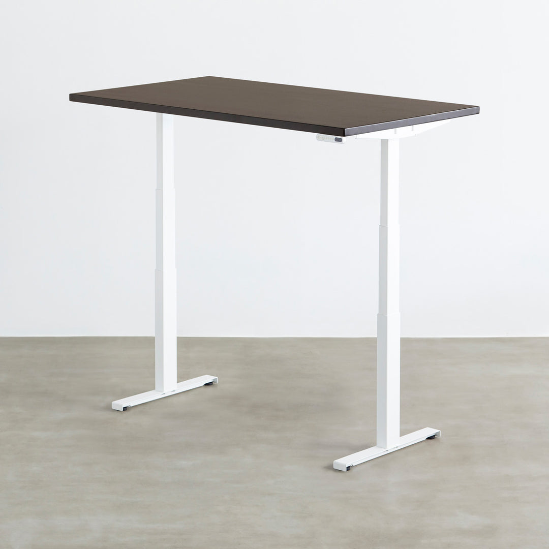 THE TABLE / ラバーウッド ブラックブラウン × スマート電動昇降