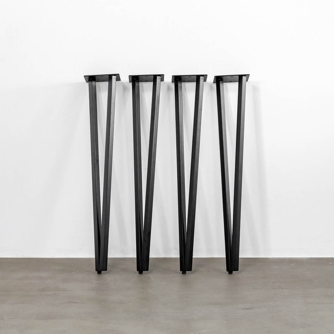 OUTLET】THE LEGS / トライアングル Straight × Black Steel / 4本