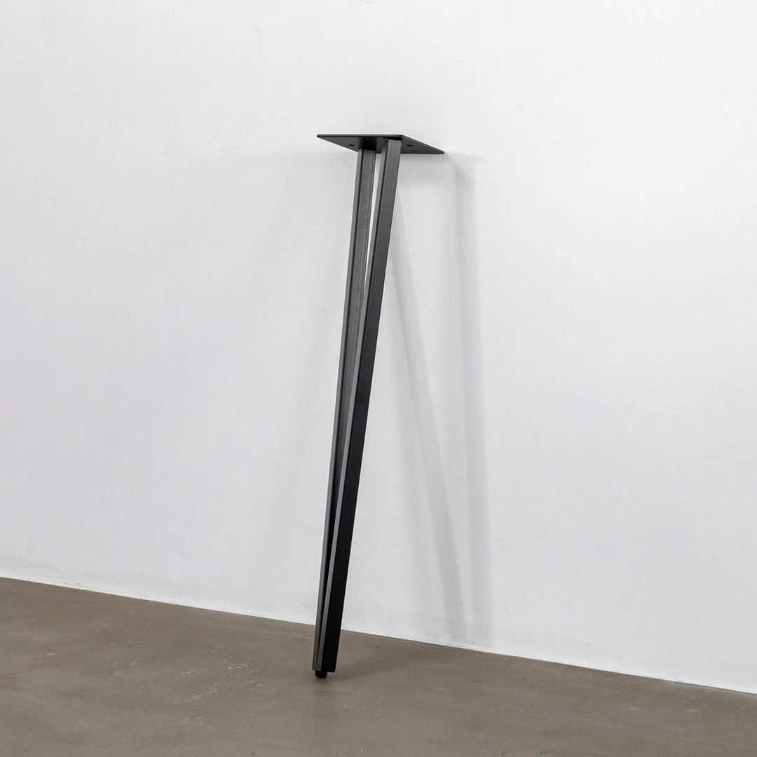 THE LEGS / トライアングル Straight × Black Steel / 4本セット