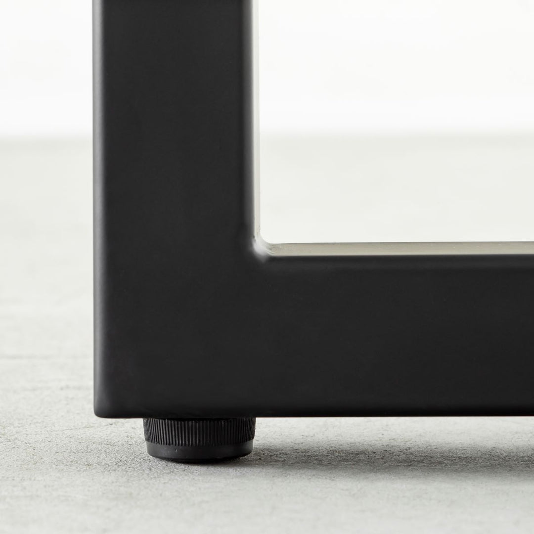 かなでもの デスク THE TABLE / スタンディングデスク × 無垢 レッドオーク × Black