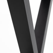 かなでもののマットブラックのXラインテーブル脚2脚セット（中部）