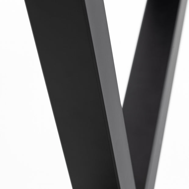 かなでもののマットブラックのXラインテーブル脚2脚セット（中部）