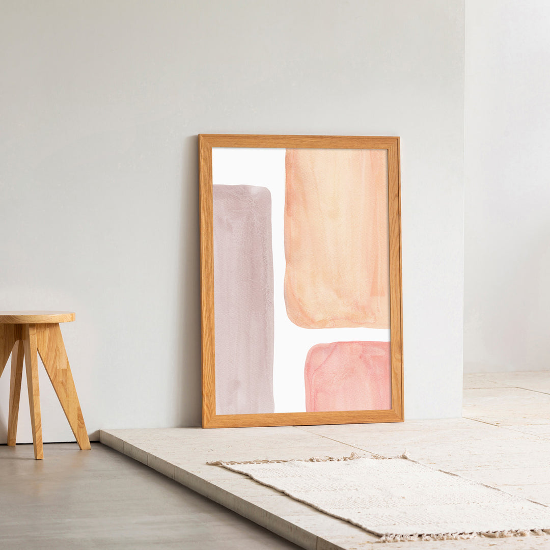 OAK Art Frame 暮らしにアートを Pink × Square Blocking #4