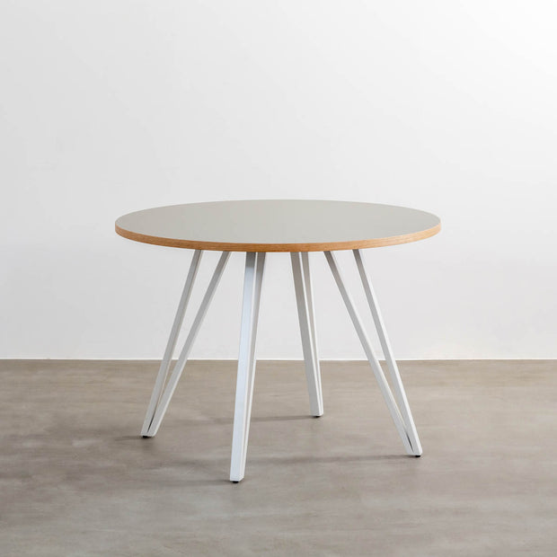 THE CAFE TABLE / リノリウム White Steel トライアングル 4pin