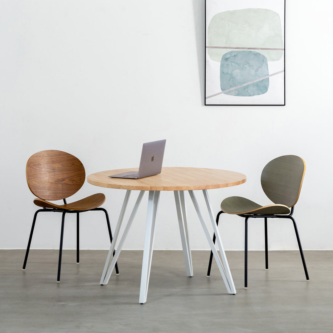 THE CAFE TABLE / 天然木シリーズ White Steel トライアングル 4pin THE CAFE TABLE / 天然木シリーズ White Steel トライアングル 4pin