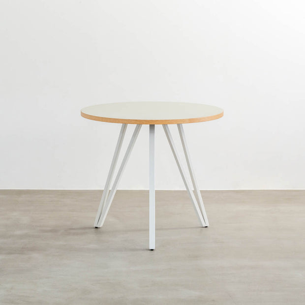 THE CAFE TABLE / リノリウム White Steel トライアングル 3pin