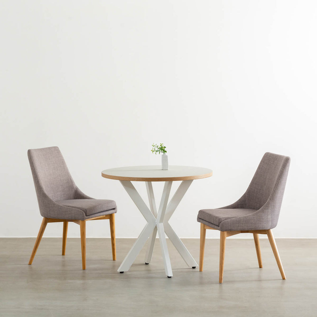 THE CAFE TABLE / リノリウム White Steel カフェX × ラウンド THE CAFE TABLE / リノリウム White Steel カフェX × ラウンド