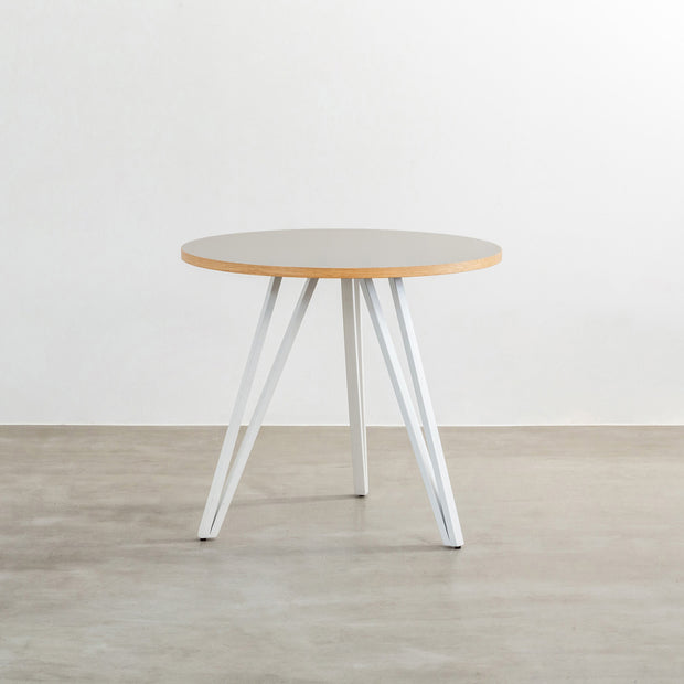 THE CAFE TABLE / リノリウム White Steel トライアングル 3pin