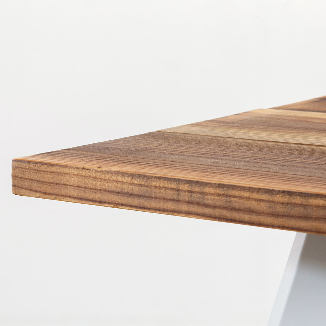THE CAFE TABLE / 無垢 杉 ヴィンテージスタイル White Steel
