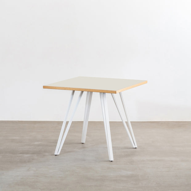 THE CAFE TABLE / リノリウム White Steel トライアングル 4pin