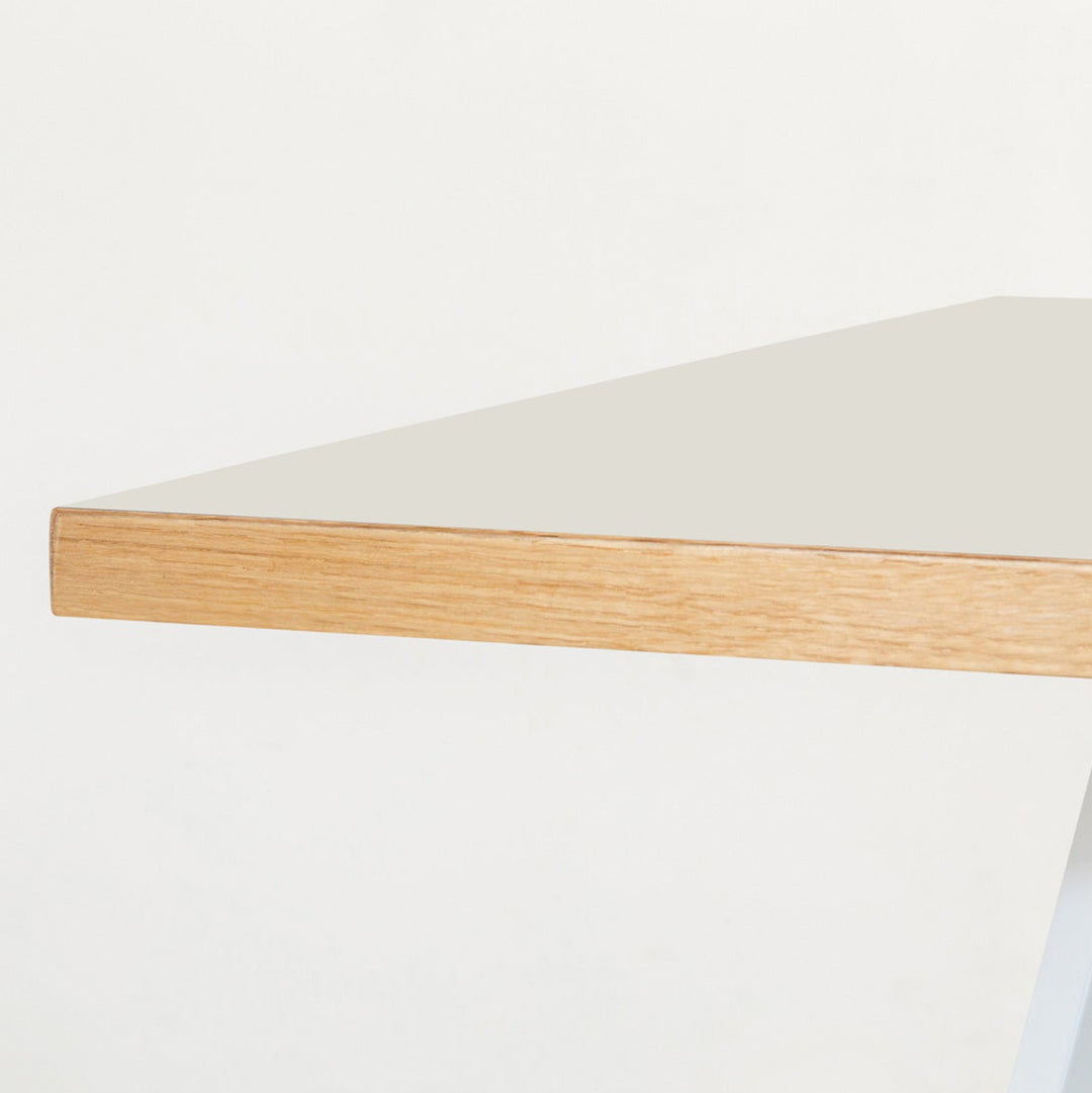 THE CAFE TABLE / リノリウム White Steel 4pin × スクエア 60 - 80