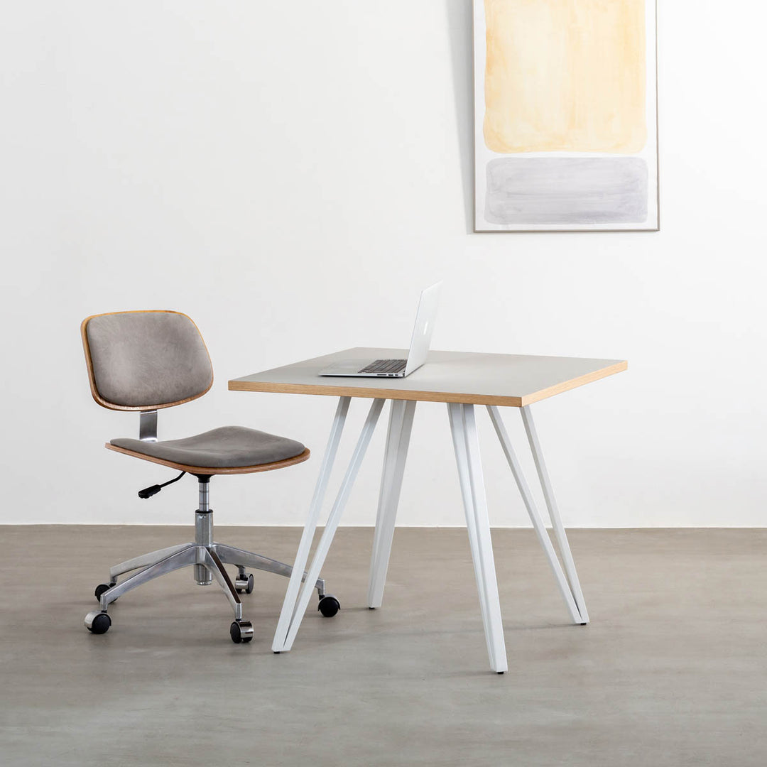 THE CAFE TABLE / リノリウム White Steel トライアングル 4pin