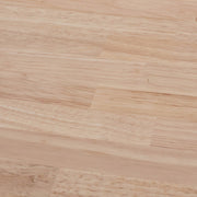 Kanademonoラバーウッド・アッシュのスクエア天板とデザイン性の高いXラインの脚を組み合わせたカフェテーブル（木目）