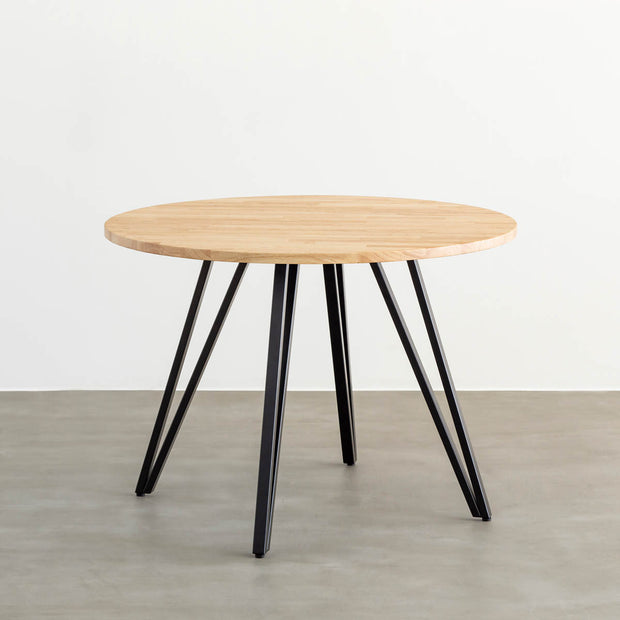 THE CAFE TABLE / 天然木シリーズ Black Steel トライアングル 4pin