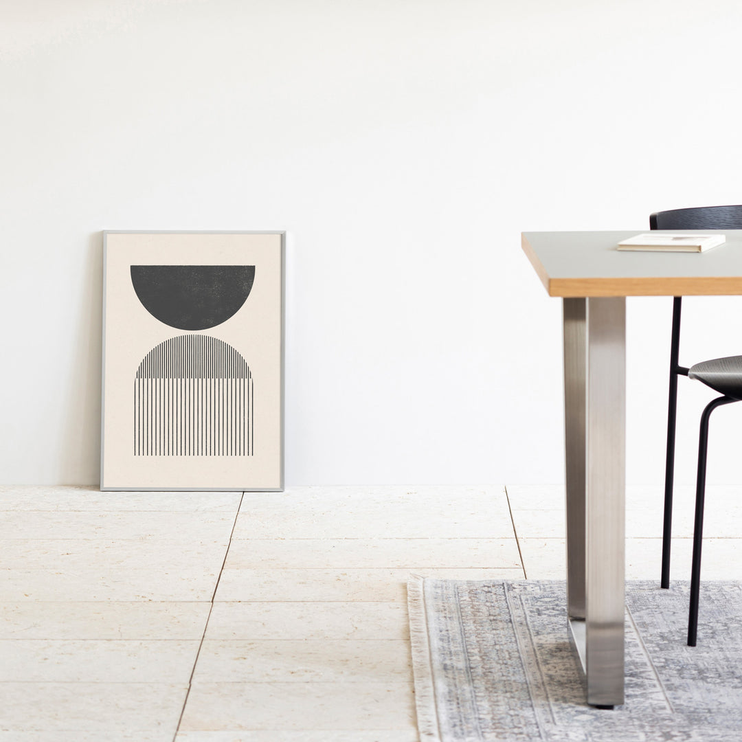 ALUMI Art Frame 暮らしにアートを Black ＋ Line Geometric #1