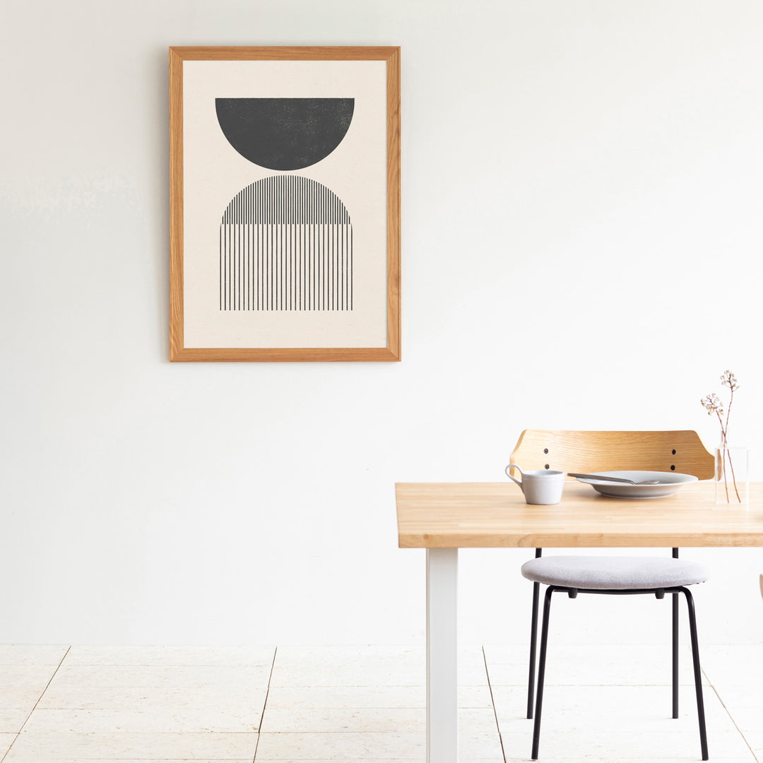 Geometric #1 アートポスター・ウッドフレーム セット – KANADEMONO