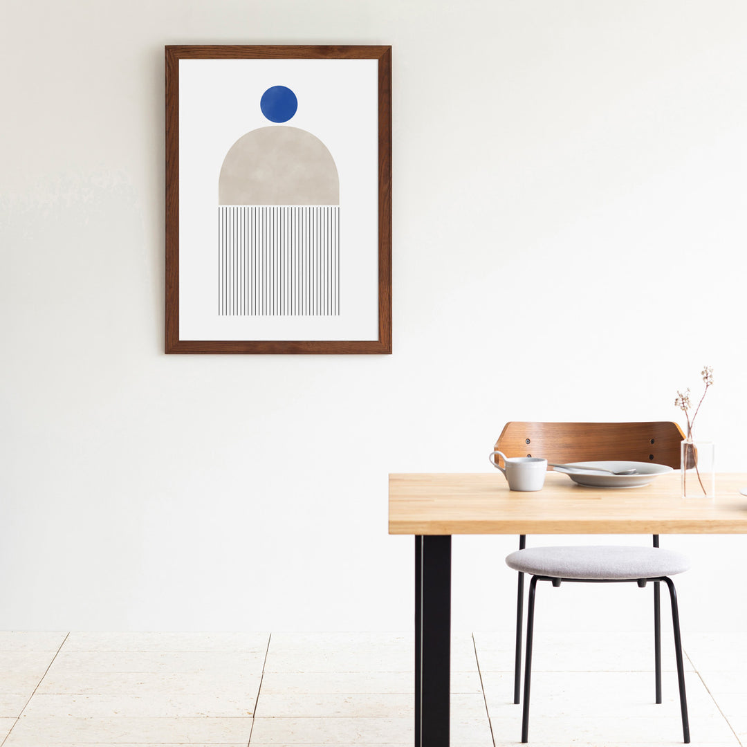 OAK Art Frame 暮らしにアートを Beige ＋ Line Geometric #4