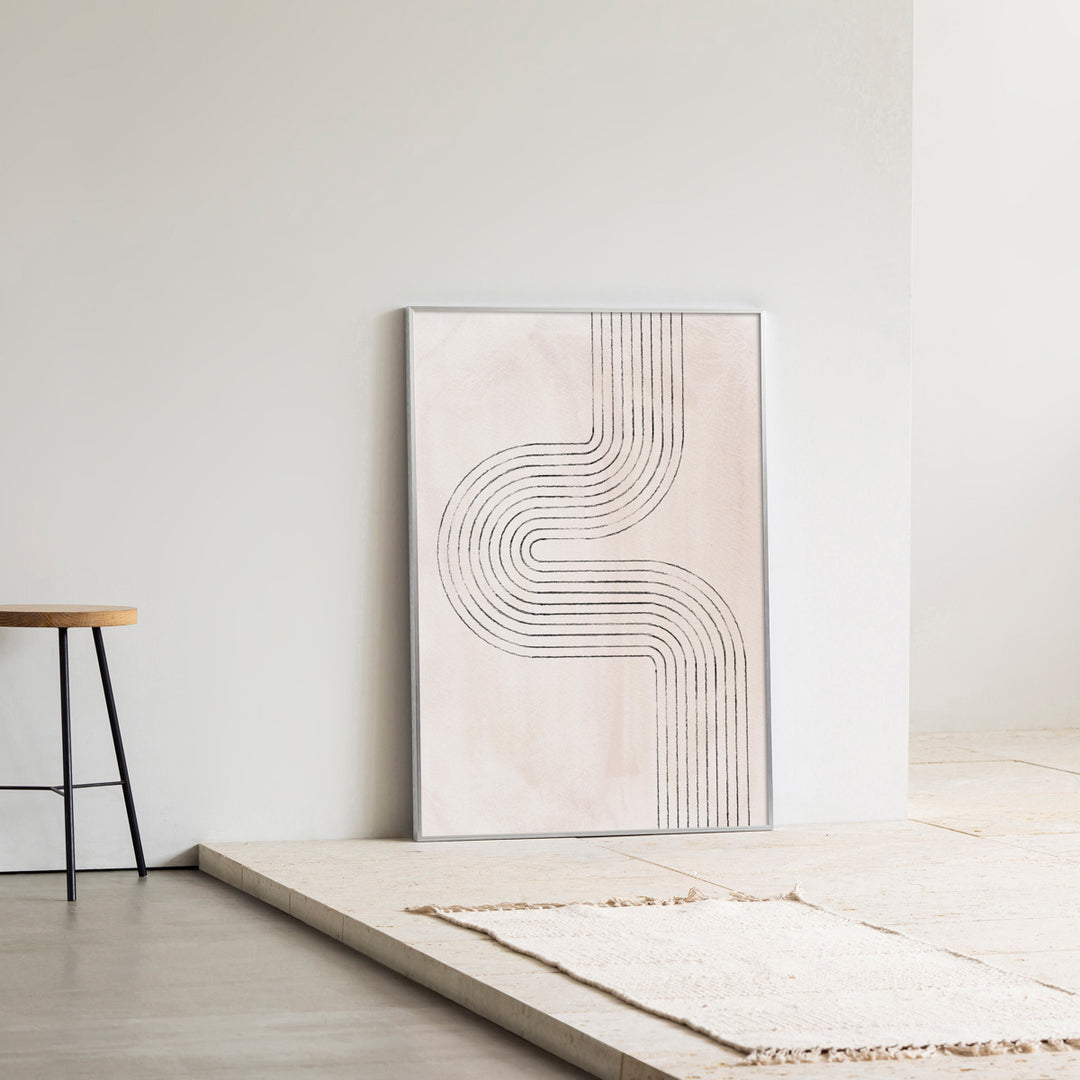 ALUMI Art Frame 暮らしにアートを Line × Curving Geometric #5