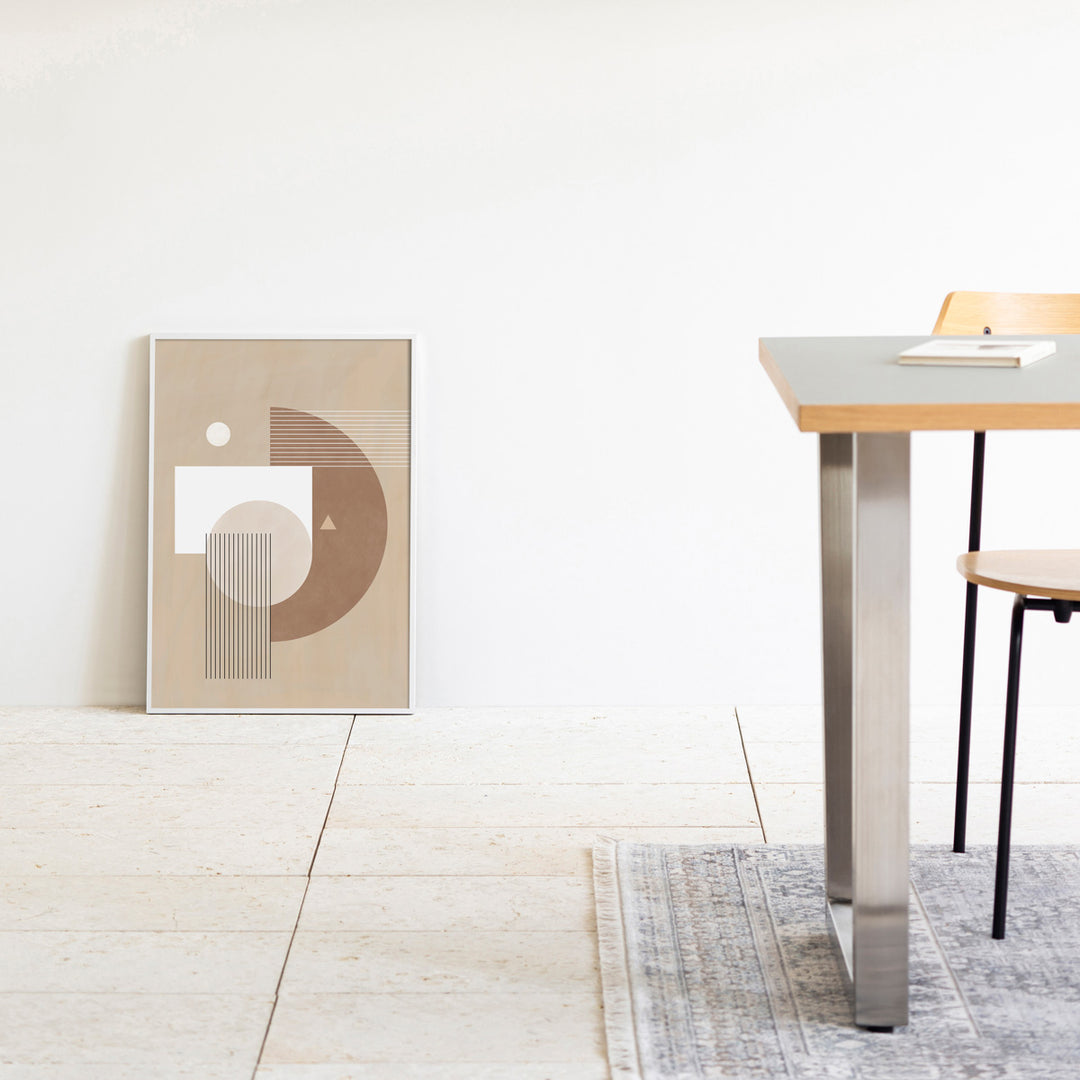 ALUMI Art Frame 暮らしにアートを Beige ＋ Line Geometric #6