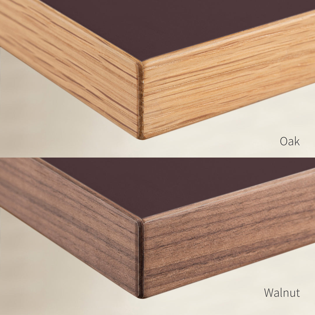 THE TABLE / リノリウム レッド・オレンジ系 × White Steel – KANADEMONO