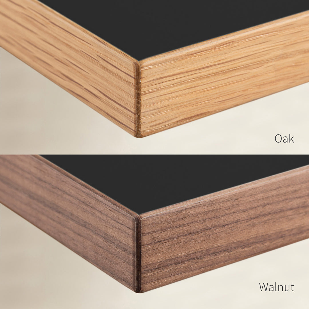 THE TABLE / リノリウム ブラック・ブラウン系 × White Steel