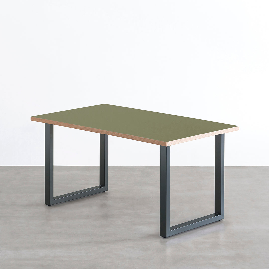 THE TABLE / リノリウム グリーン系 × Colored Steel 全8色