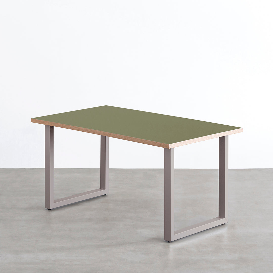 THE TABLE / リノリウム グリーン系 × Colored Steel 全8色