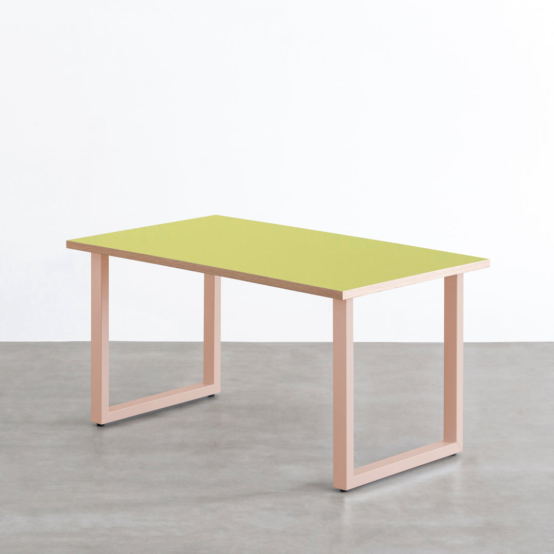 THE TABLE / リノリウム グリーン系 × Colored Steel 全8色