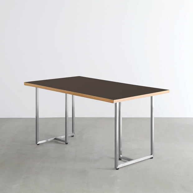 THE TABLE / リノリウム ブラック・ブラウン系 × Stainless – KANADEMONO