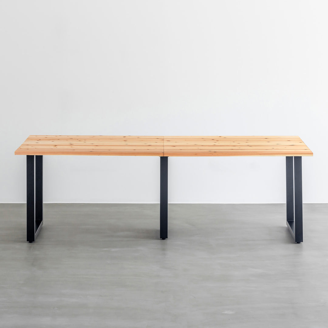 THE TABLE / 無垢 杉 × Black Steel × W181 - 250cm – KANADEMONO