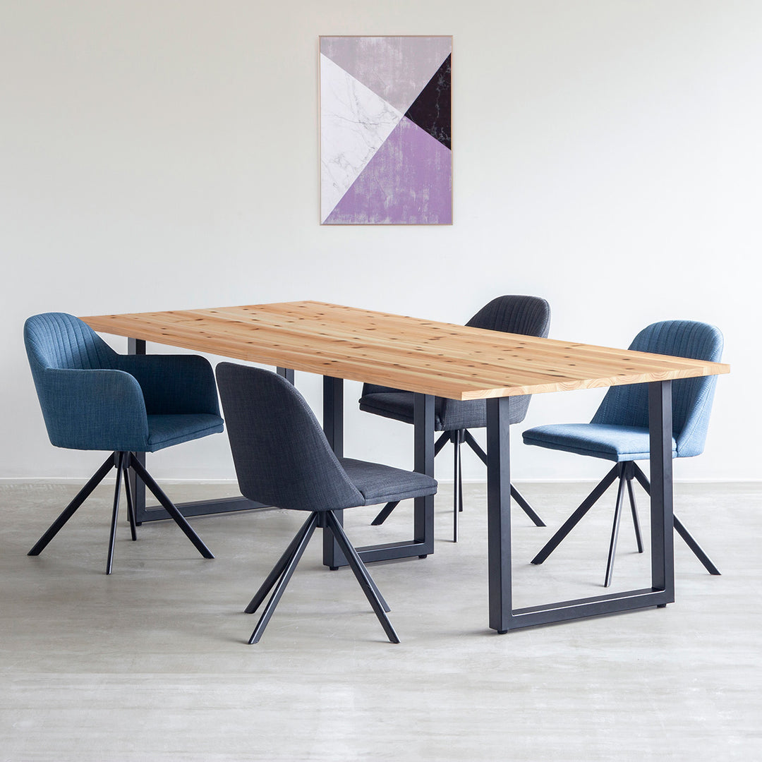 THE TABLE / 無垢 杉 × Black Steel × W181 - 250cm – KANADEMONO