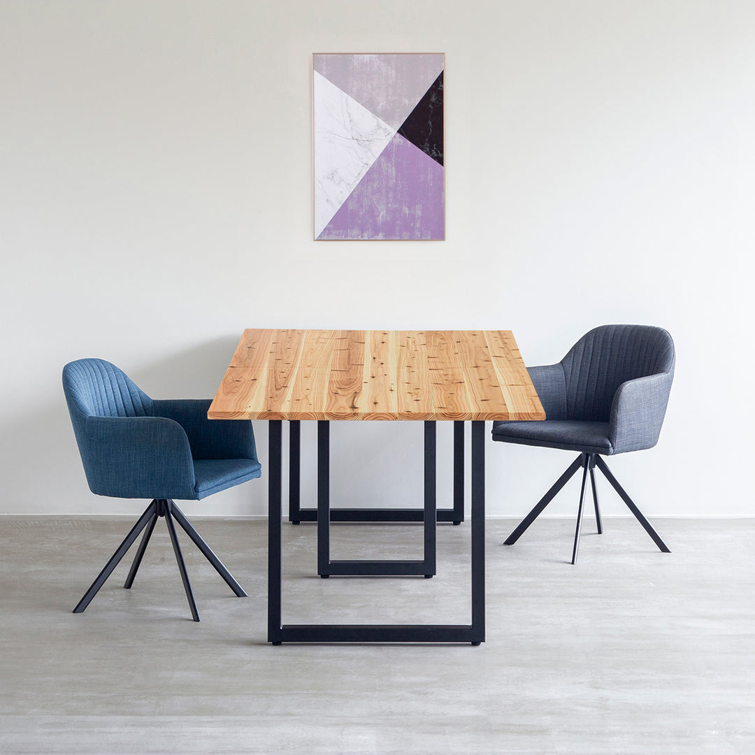 THE TABLE / 無垢 杉 × Black Steel × W181 - 250cm – KANADEMONO