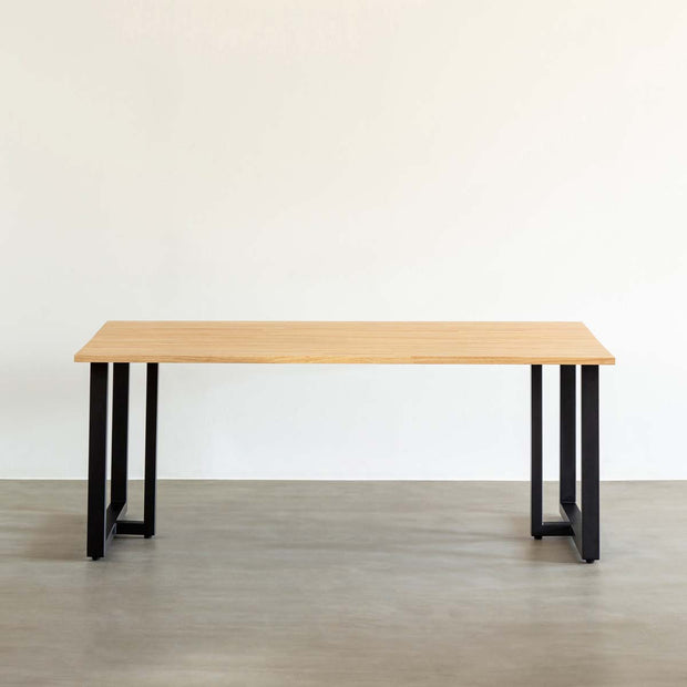 THE TABLE / ラバーウッド ナチュラル × Tube T - Black Steel × W100 