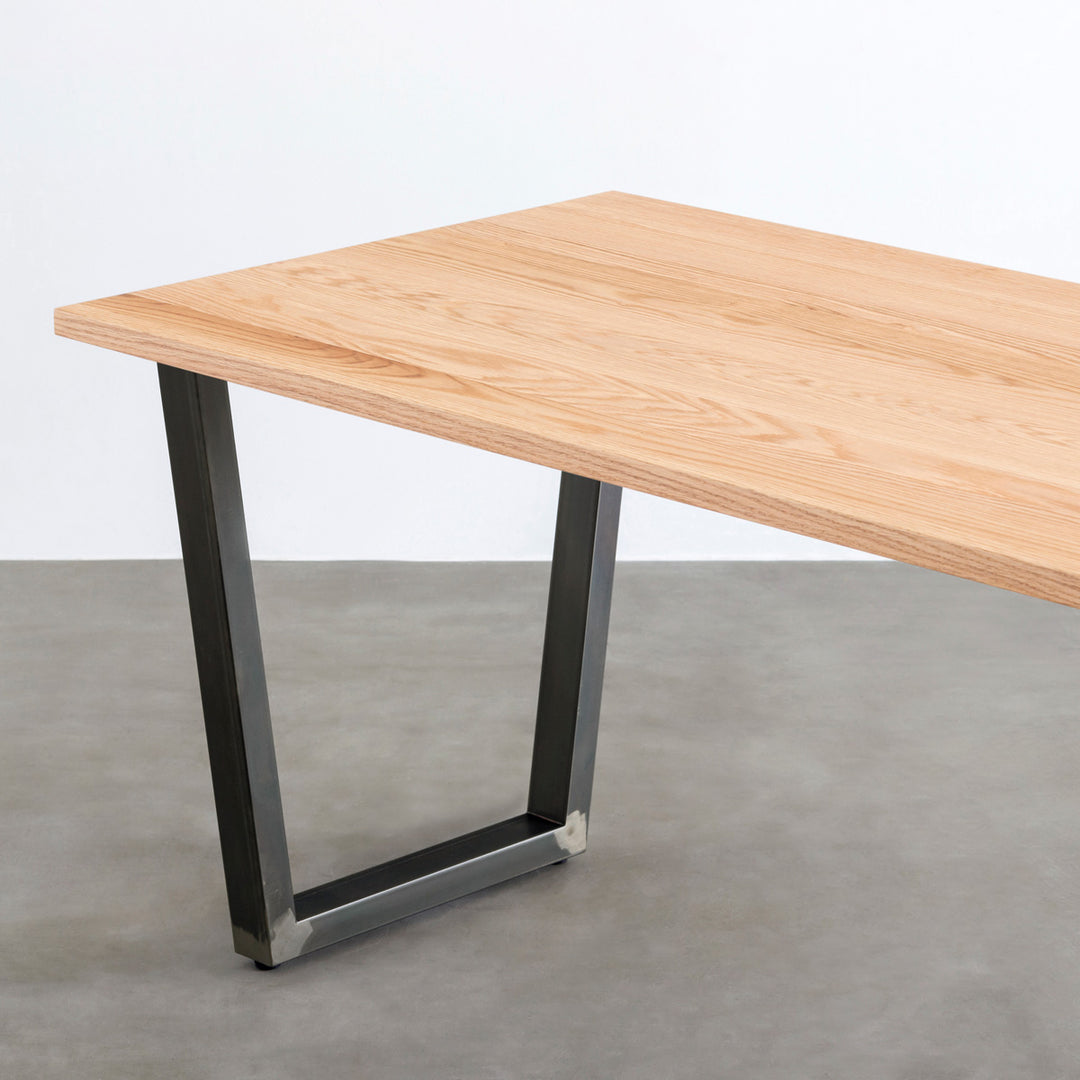 Kanademono昇降式テーブル無垢レッドオーク180cm×80cm超美品