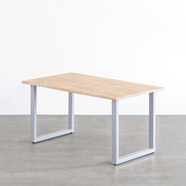 THE TABLE / ラバーウッド ナチュラル × Colored Steel 全8色 NATURE ...
